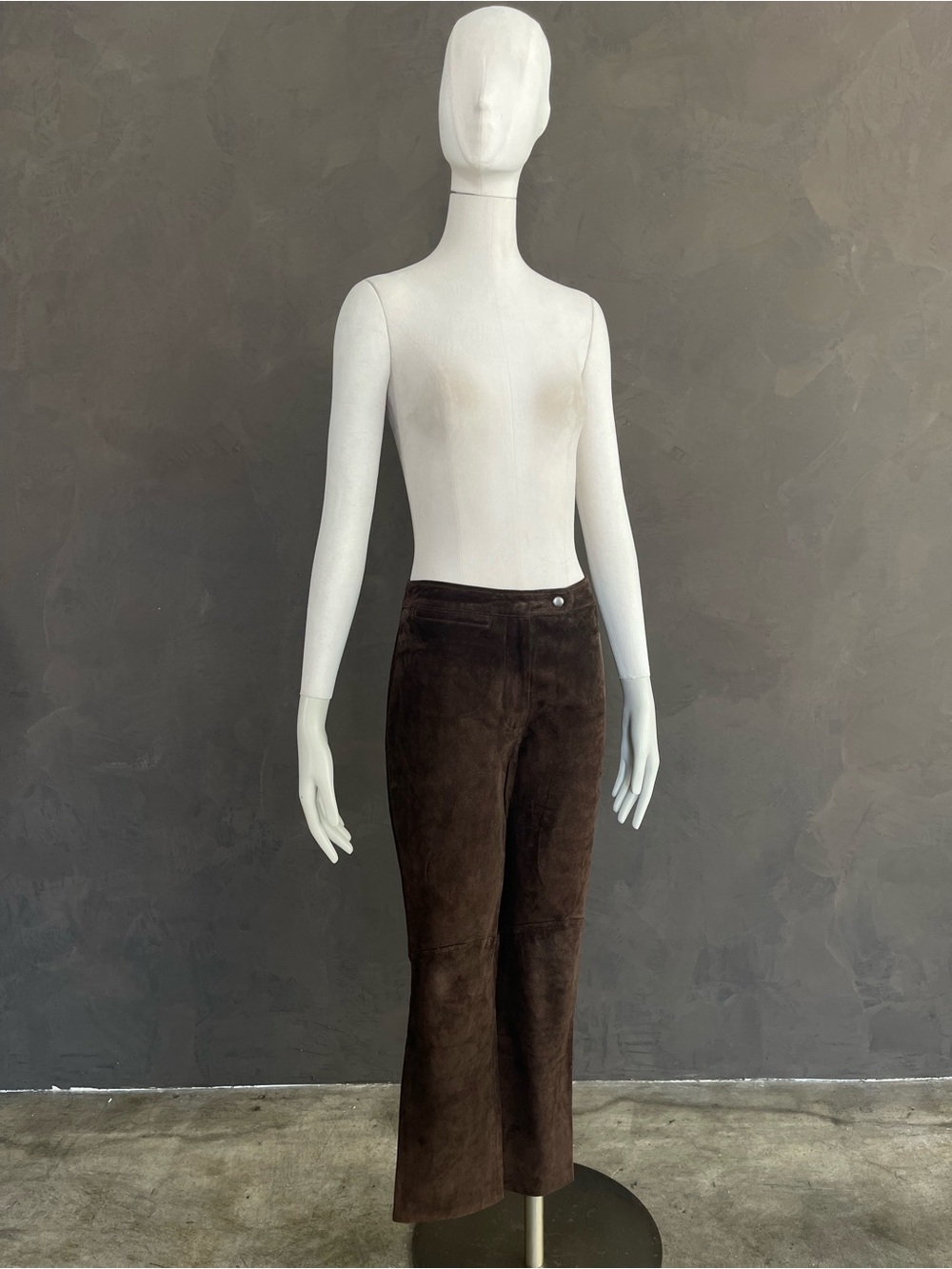 Vintage Wilsons Maxima Brown Suede Leather Pants Size 6